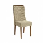 Conjunto 2 Cadeiras Para Sala De Jantar Cad158 Canela/bege