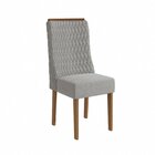 Conjunto 2 Cadeiras Para Sala De Jantar Cad158 Canela/cinza