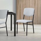 Conjunto 2 Cadeiras Para Sala De Jantar Confort Cinza / Preto