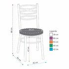 Conjunto 2 Cadeiras Para Sala De Jantar Cromado/branco