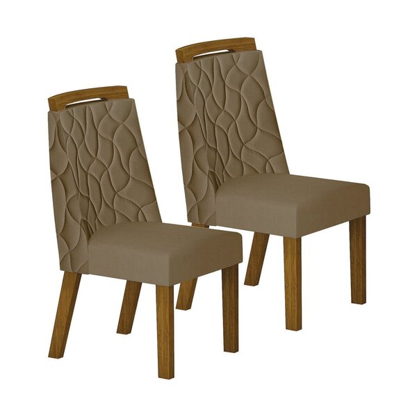 Conjunto 2 Cadeiras Para Sala De Jantar Dacota Freijó