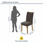 Conjunto 2 Cadeiras Para Sala De Jantar Estofadas Apogeu Amên