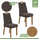 Conjunto 2 Cadeiras Para Sala De Jantar Estofadas Vênus Amênd