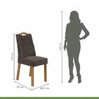 Conjunto 2 Cadeiras Para Sala De Jantar Estofadas Vênus Amênd