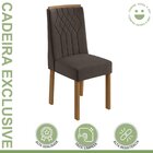 Conjunto 2 Cadeiras Para Sala De Jantar Exclusive Amêndoa Cle