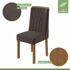 Conjunto 2 Cadeiras Para Sala De Jantar Exclusive Amêndoa Cle