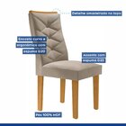 Conjunto 2 Cadeiras Para Sala De Jantar Germany Espresso Móve