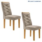 Conjunto 2 Cadeiras Para Sala De Jantar Germany Espresso Móve