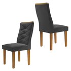 Conjunto 2 Cadeiras Para Sala De Jantar Germany Espresso Móve