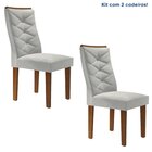 Conjunto 2 Cadeiras Para Sala De Jantar Germany Espresso Móve