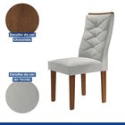 Conjunto 2 Cadeiras Para Sala De Jantar Germany Espresso Móve