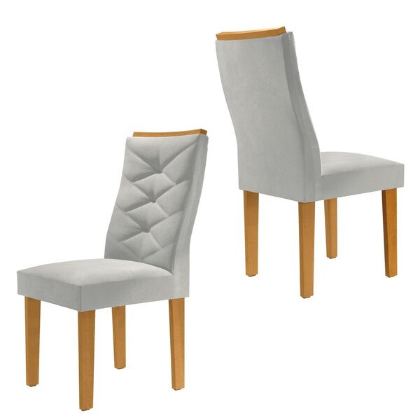 Conjunto 2 Cadeiras Para Sala De Jantar Germany Espresso Móve