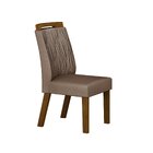 Conjunto 2 Cadeiras Para Sala De Jantar Ilheus Freijó/camurça