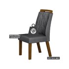 Conjunto 2 Cadeiras Para Sala De Jantar Ilheus Freijó/chumbo