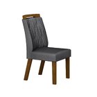 Conjunto 2 Cadeiras Para Sala De Jantar Ilheus Freijó/chumbo