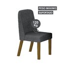 Conjunto 2 Cadeiras Para Sala De Jantar Isis Freijó/linho Chu