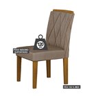 Conjunto 2 Cadeiras Para Sala De Jantar Lorena Freijó/camurça