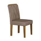 Conjunto 2 Cadeiras Para Sala De Jantar Lorena Freijó/camurça