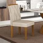 Conjunto 2 Cadeiras Para Sala De Jantar Lorena Freijó/palha