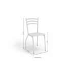 Conjunto 2 Cadeiras Para Sala De Jantar Portugal Metal Cromad