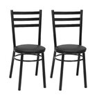 Conjunto 2 Cadeiras Para Sala De Jantar Preto