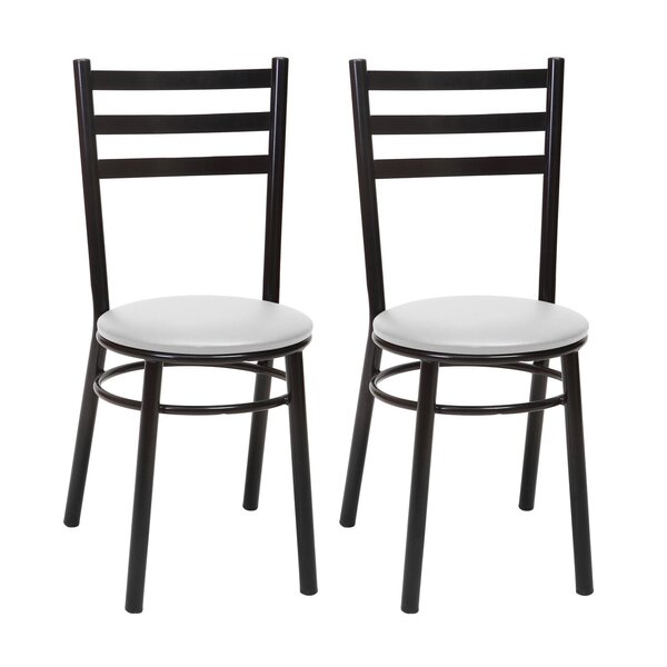 Conjunto 2 Cadeiras Para Sala De Jantar Preto/branco