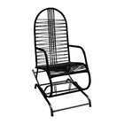 Conjunto 2 Cadeiras Para Varanda Preto Com Mola Adulto