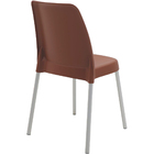 Conjunto 2 Cadeiras Plástica Vanda Com Pernas De Alumínio Ano