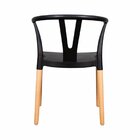 Conjunto 2 Cadeiras Polipropileno Wishbone Yescasa Preto