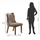 Conjunto 2 Cadeiras Porto Estofada L J Móveis