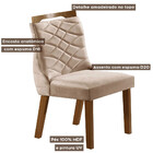 Conjunto 2 Cadeiras Porto Estofada L J Móveis