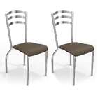 Conjunto 2 Cadeiras Portugal Marrom