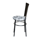 Conjunto 2 Cadeiras Preta Para Cozinha Hawai Café Com Assento