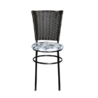 Conjunto 2 Cadeiras Preta Para Cozinha Hawai Café Com Assento