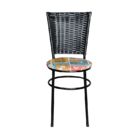 Conjunto 2 Cadeiras Preta Para Cozinha Hawai Com Assento Pers