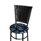 Conjunto 2 Cadeiras Preta Para Cozinha Hawai Com Assento Pers