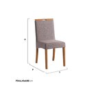 Conjunto 2 Cadeiras Romana Capuccino Capuccino