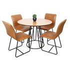 Conjunto 2 Cadeiras Sala De Jantar Cristal Caramelo