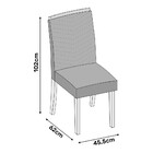 Conjunto 2 Cadeiras Serena Para Sala De Jantar Dj Móveis