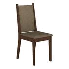 Conjunto 2 Cadeiras Seul Imbuia/suede Capuccino - Móveis Arap