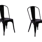 Conjunto 2 Cadeiras Tolix Iron - Design - Preta