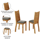 Conjunto 2 Cadeiras Veludo Sala De Jantar Kate Viero