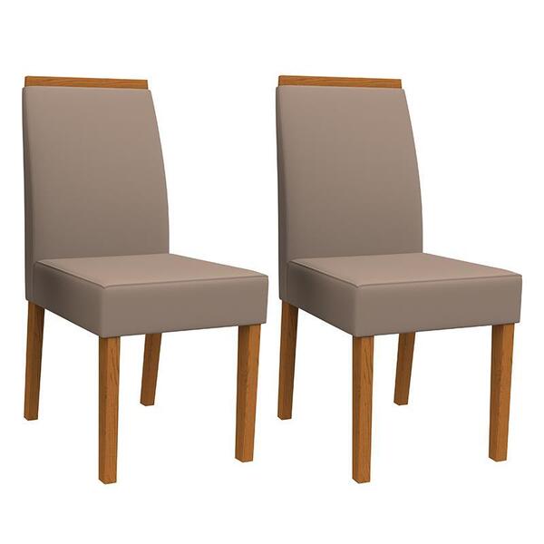 Conjunto 2 Cadeiras Veneza Ipê/ - Pr Móveis