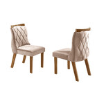 Conjunto 2 Cadeiras Viena Em Suede Espumas D18 D20 Shopkasa