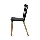 Conjunto 2 Cadeiras Windsor Preta Para Sala De Jantar Cozinha