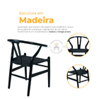 Conjunto 2 Cadeiras Wish Bone Madeira Luxo Cozinha Jantar Áre