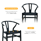 Conjunto 2 Cadeiras Wish Bone Madeira Luxo Cozinha Jantar Áre