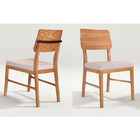 Conjunto 2 Cadeiras Yucca Neew House Castanho -off White