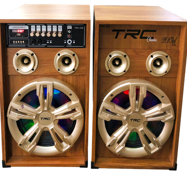 Conjunto 2 Caixas Amplificadas Trc Com Mp3. Fm. Bluetooth. 30