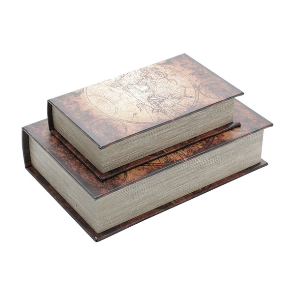 Conjunto 2 Caixas Livro Decorativa Estampada 60201 Wolff